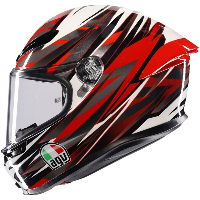 Agv K S Reeval White Red Grey Worldwide Shipping