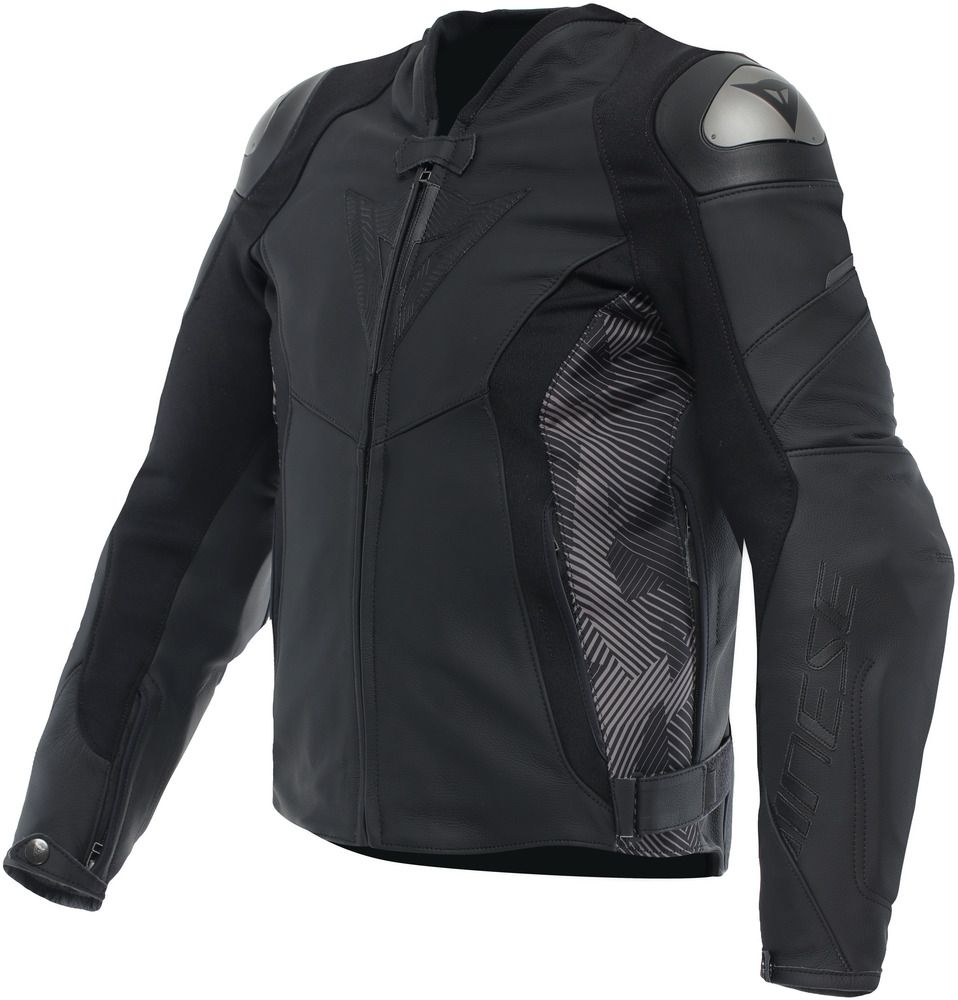 Dainese Avro 5 Leather Jacket Black/Anthracite - Worldwide Shipping!