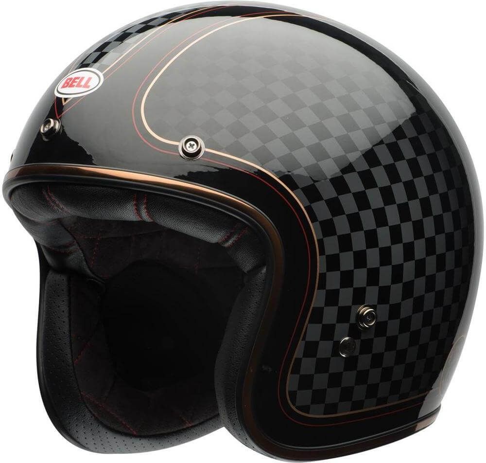 Bell Custom 500 Carbon DLX RSD Checkmate Capacete a jato - melhores preços  ▷ FC-Moto