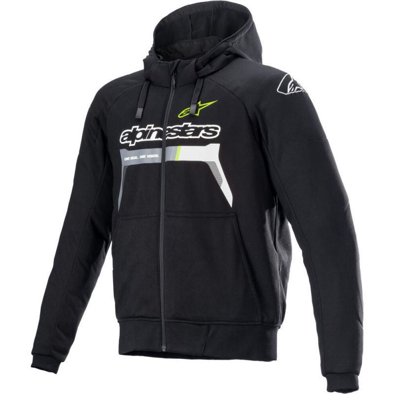 Alpinestars Chrome Ignition Hoodie Yellow Fluo 155 Worldwide Shipping