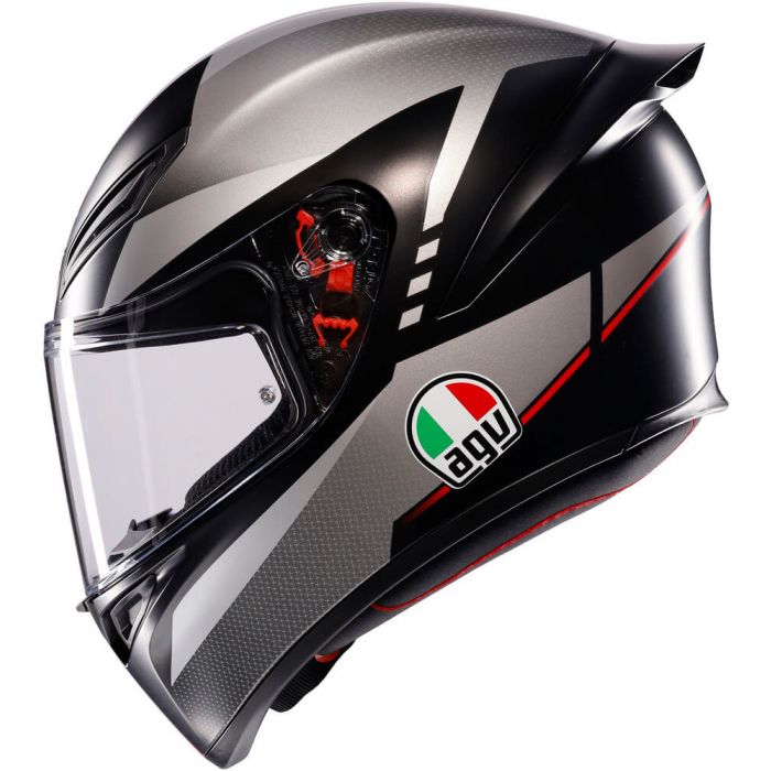 AGV K1 S Lap Matt Black/Grey/Red 034 - Worldwide Shipping!