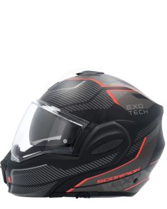 Scorpion Exo-Tech Evo Solid Matt Black Modular Helmet - New! Fast Shipping!