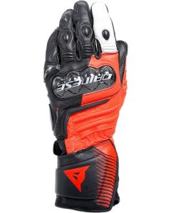 Dainese Carbon 4 Long Leather Gloves Fluo Red W12