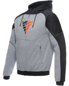 Dainese Daemon-X Hoodie Melange Gray/Black/Red Fluo 95H