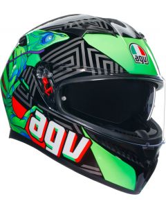 AGV K3 2023 Kamaleon Black/Red/Green