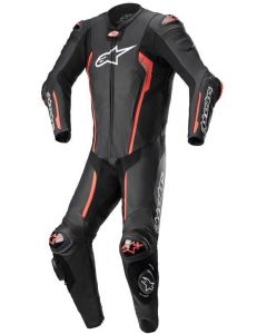 Alpinestars Missile V2 Leather One Piece Black Red Fluo 1030