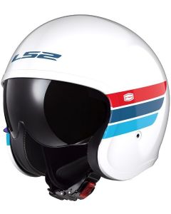 LS2 OF599 Spitfire II Retro White Blue Red