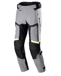 Alpinestars Bogota' Pro Drystar 4 Seasons Trousers Ice Gray Dark Gray Yellow Fluo 9195