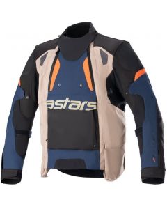 Alpinestars Halo Drystar Jacket Dark Blue Dark Khaki Flame Ora 7194