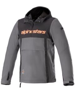 Alpinestars Sherpa Hoodie Black Tar Gray Red Fluo 1134