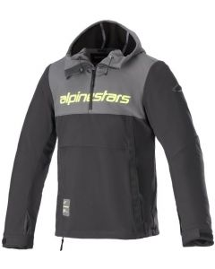 Alpinestars Sherpa Hoodie Tar Gray Black Yellow Fluo 9151