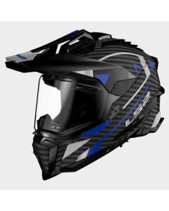 LS2 MX701 Explorer Carbon Adventure Blue