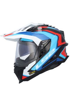 LS2 MX701 Explorer Carbon Frontier II White Blue