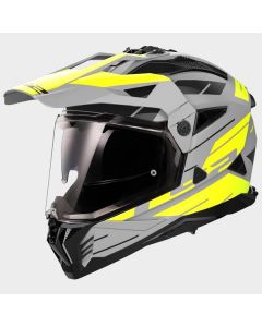 LS2 MX702 Pioneer II Namib Matt Grey Fluo