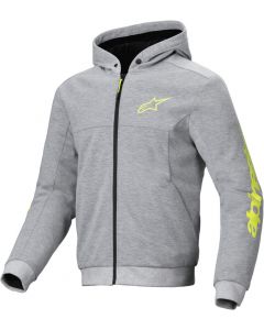 Alpinestars Chrome V2 Sport Hoodie Gray Heather Fluo Yellow 9232