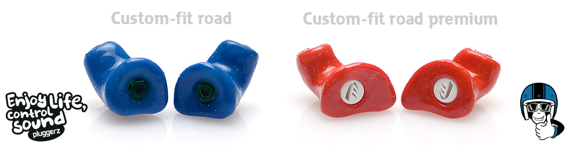 Pluggerz custom fit road premium ear protections from FortaMoto