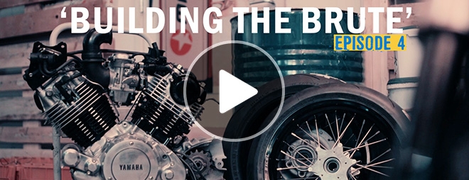 caferacer XV1000 building the brute 04 