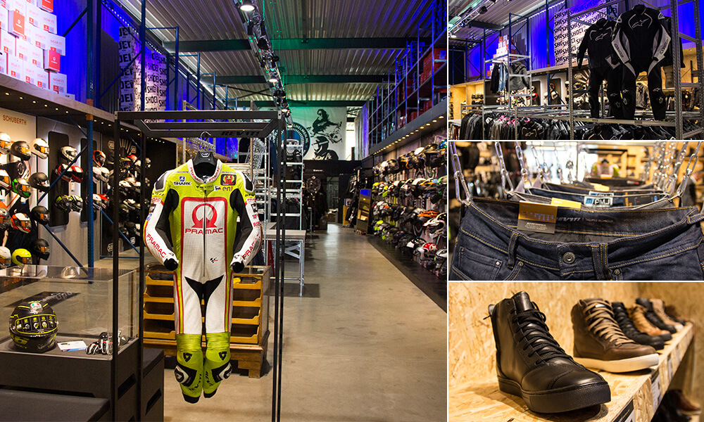 Amsterdam motorcycle gear store